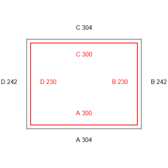 2mal Transparente Vorhänge -Konfiguration - 565232 