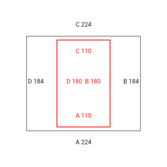 6mal Transparente Vorhänge -Konfiguration - 566208 