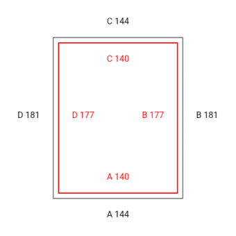 6mal Transparente Vorhänge -Konfiguration - 566210 