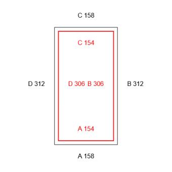 4mal Transparente Vorhänge -Konfiguration - 567415 