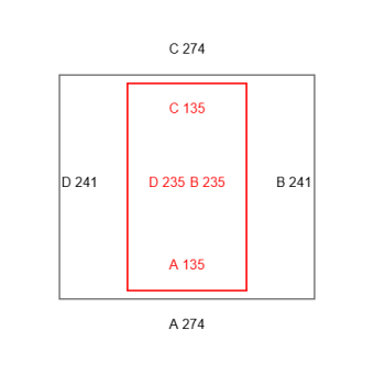 4mal Transparente Vorhänge -Konfiguration - 568437 