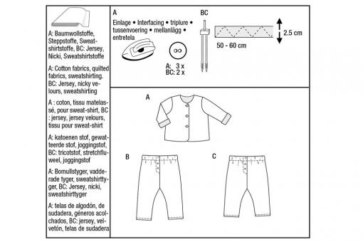 burda Schnittmuster 9231 - Kids Kombination 