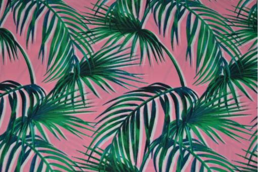 Badeanzugstoff - Palmwedel 