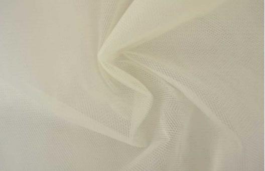Tüll-Stoff - 300 cm - schwer entflammbar - Creme 
