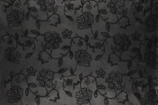 Besticktes Lederimitat mit Rosen 