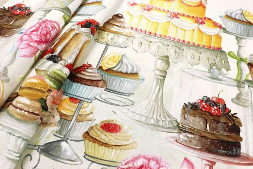 Dekostoff Baumwolle - Digital - Desserts 