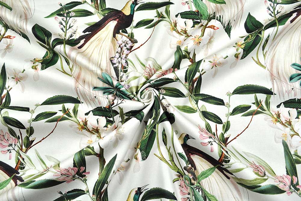 Dekostoffe satiniert