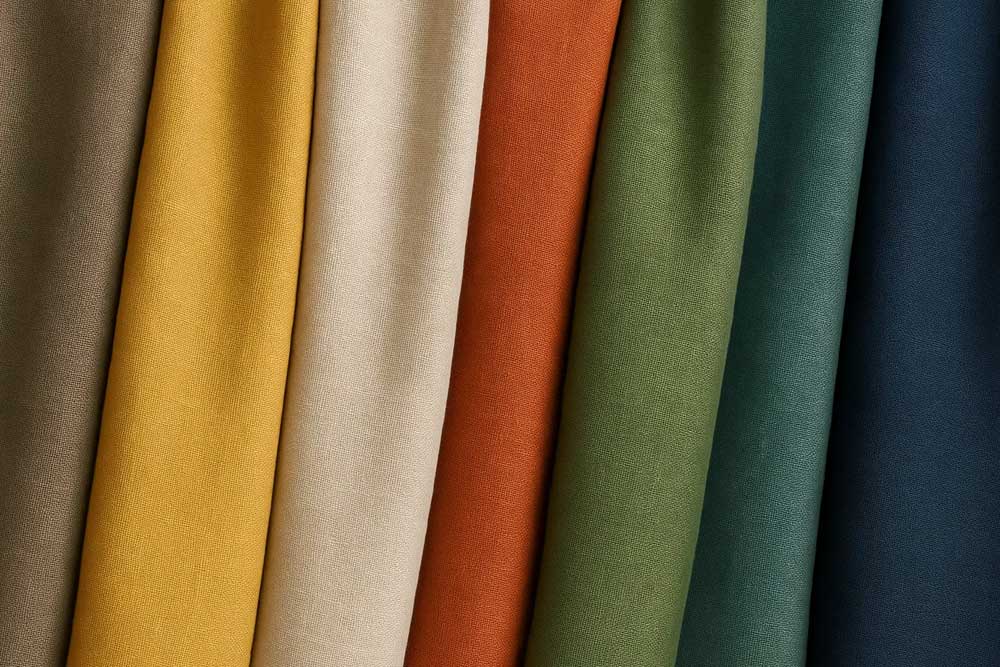 Dekorationsstoffe einfarbig