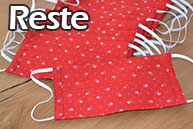 Mundschutz-Stoff Reste