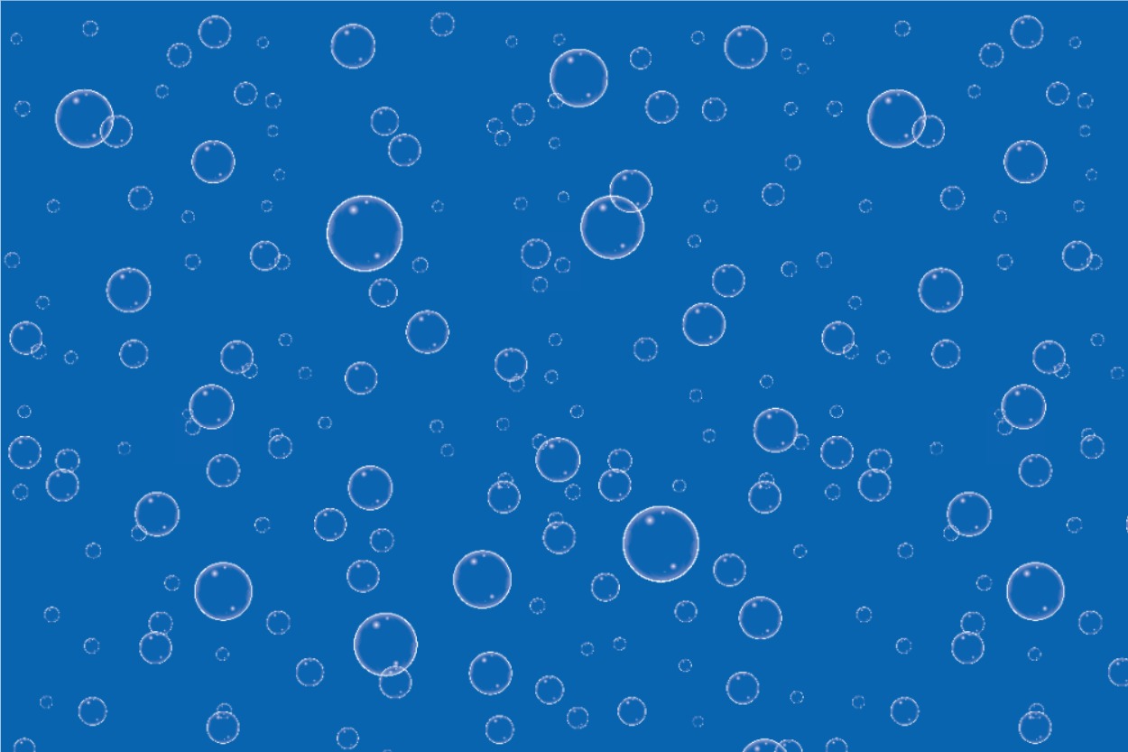 Zeltstoff - Wasserdicht- Luftblasen Blau