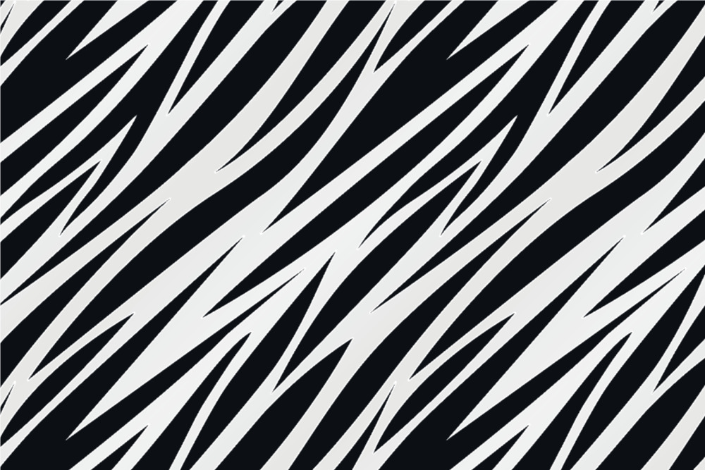 Satin-Stoff - Zebra 