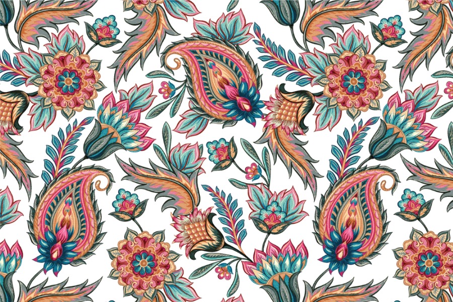 Trevira CS - Orientalisches Paisley 