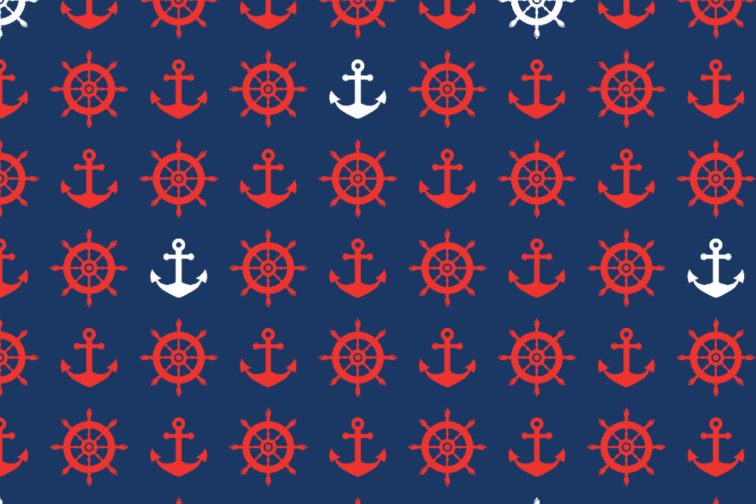 Blackout-Stoff perm. schwer entflammbar - Navy Collection No. 5 