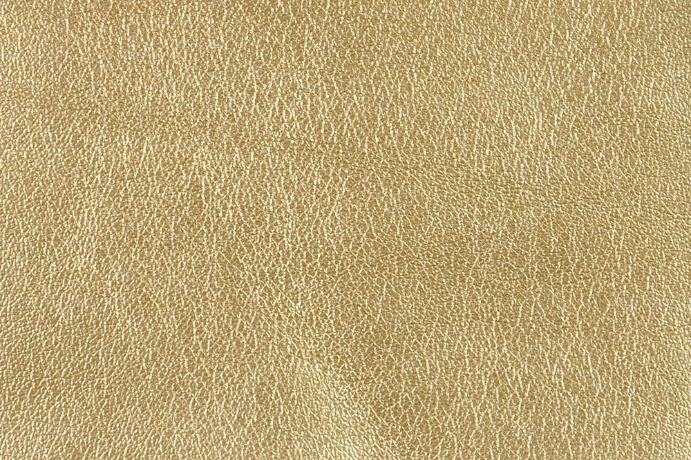 Kunstleder - weiche Qualität Metallic (braun - gold)