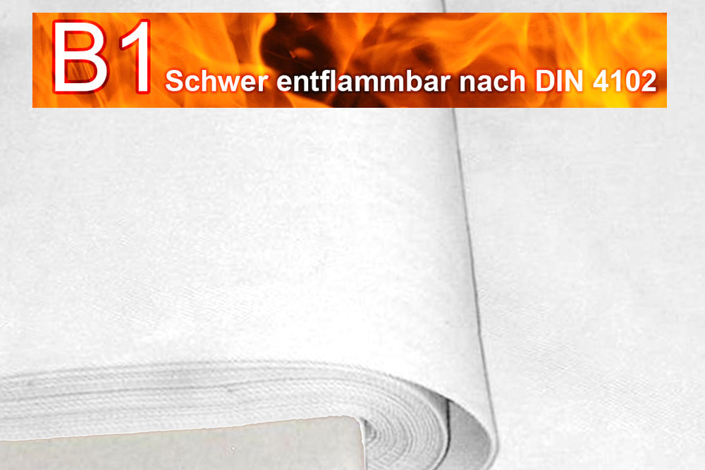 Beamer textile Leinwand B1 - Weiß - Projektion 4:3 