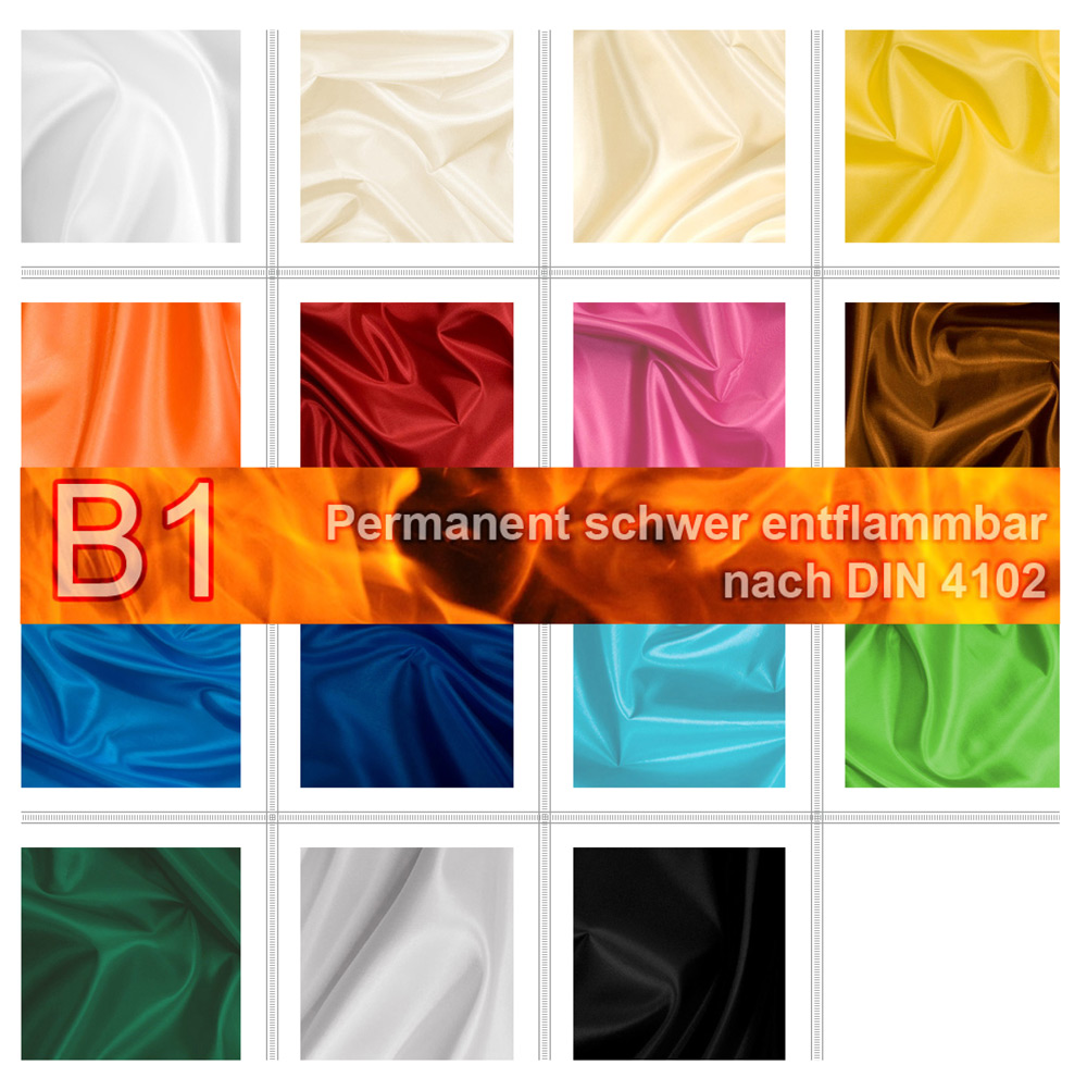 Taftstoff permanent schwer entflammbar - 310 cm 
