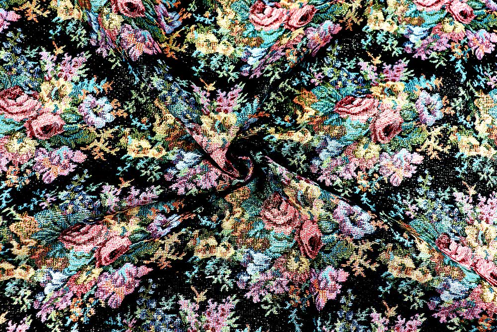 Gobelin glitzernd - Rosen-Nacht 