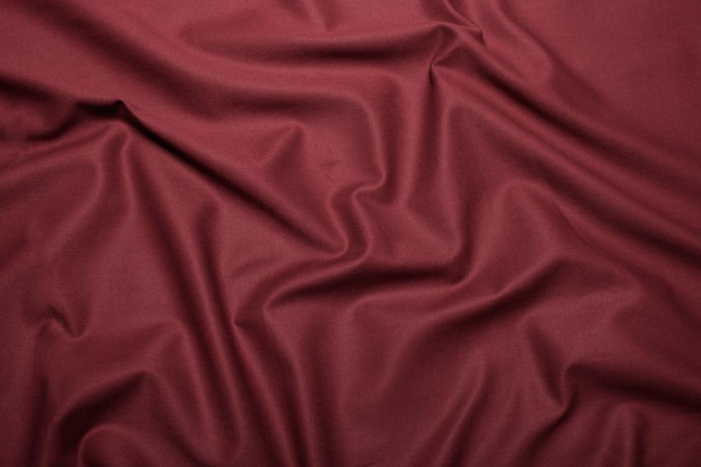 Baumwoll-Canvas deluxe - uni Bordeaux