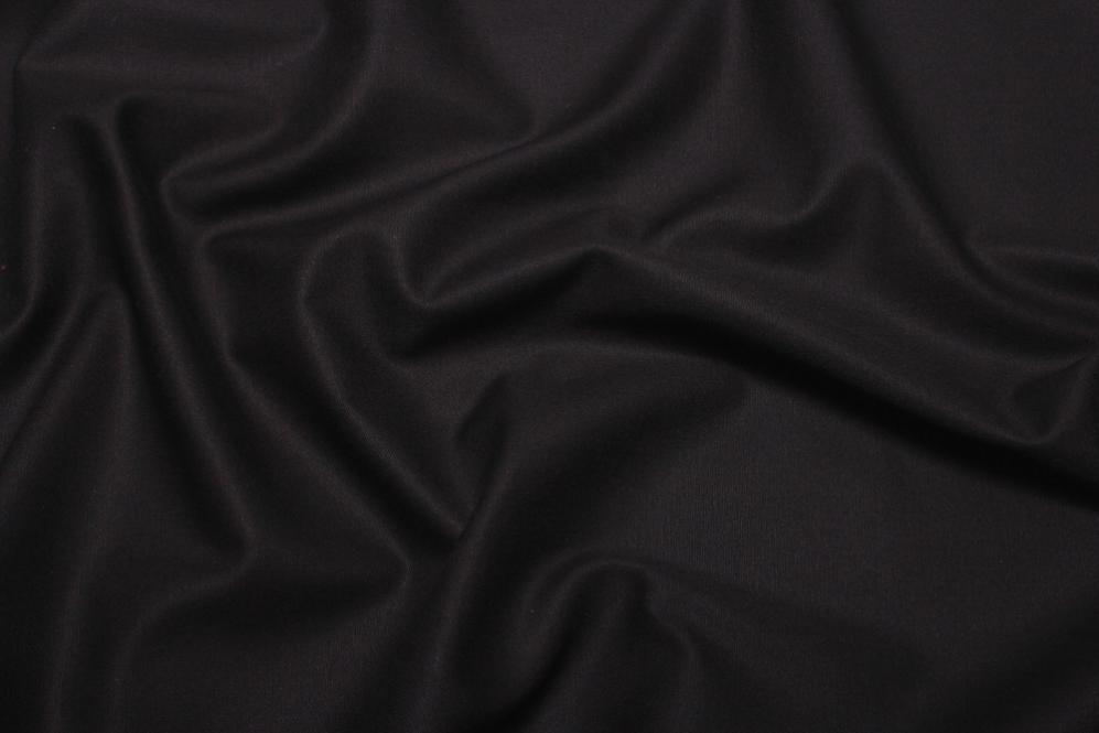 Baumwoll-Canvas deluxe - uni Schwarz