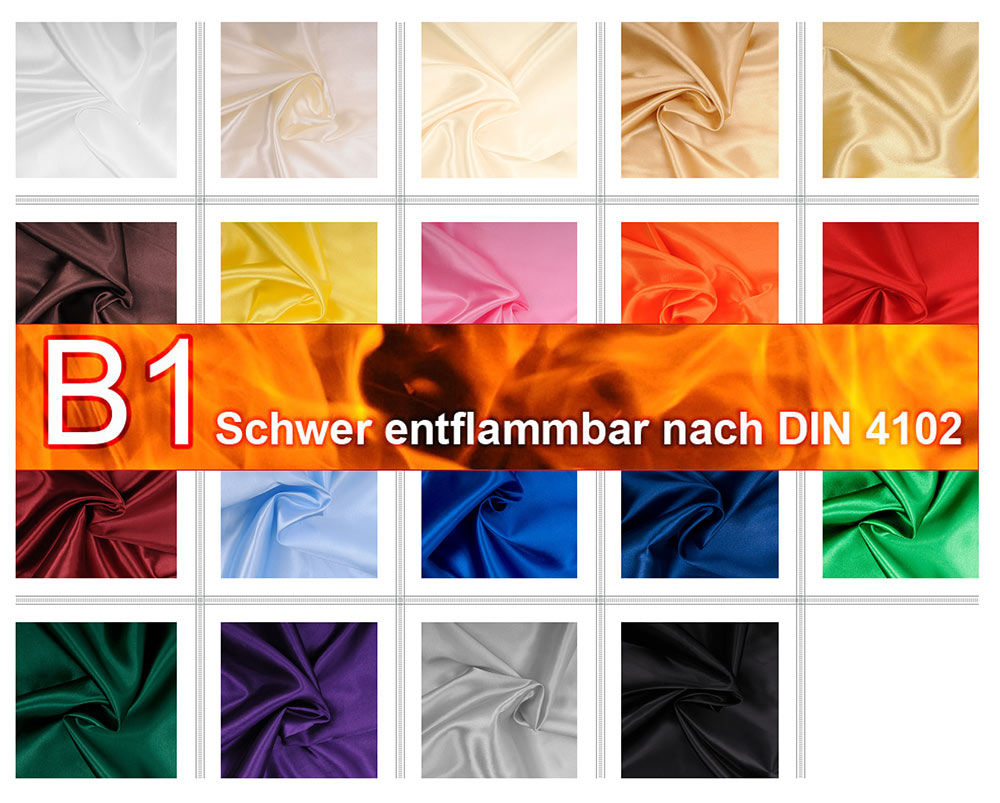 Satin schwer entflammbar 