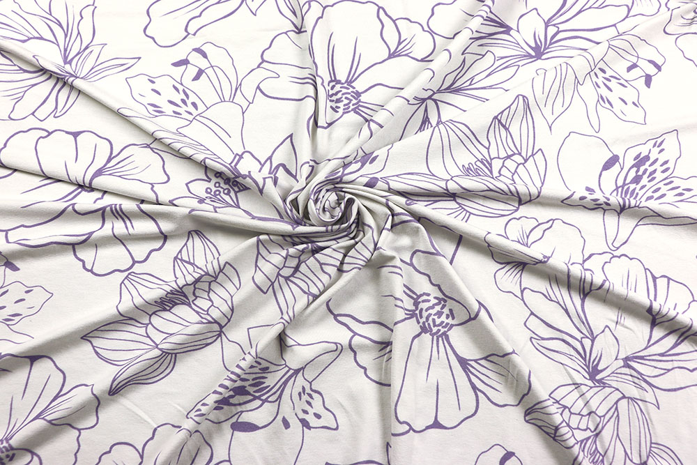 Viskosejersey - Lavender Bloom 
