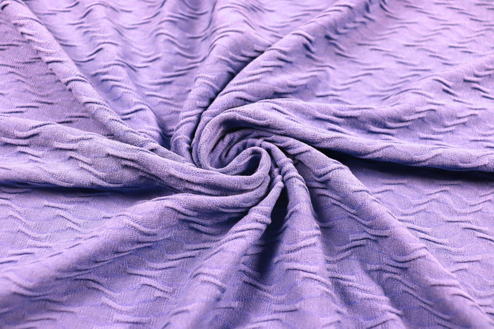 Strukturjersey - Waves - Lavender 