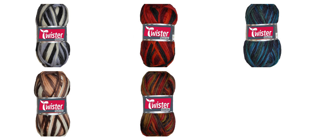 Filzwolle Twister - 50 g - Bunt 